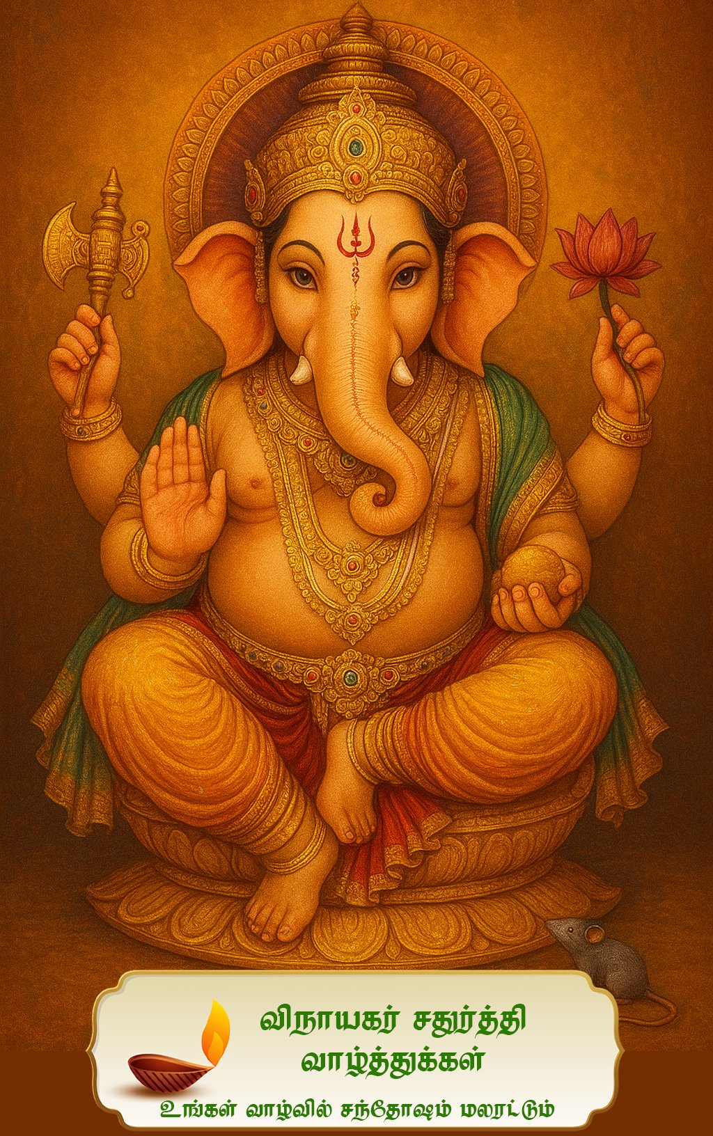 விநாயகர் சதுர்த்தி வாழ்த்துக்கள் 2025 | Vinayagar Chaturthi Tamil Wishes, Greetings & Quotes