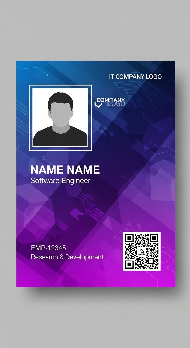 Free ID Card Template PSD – Editable Employee & Student ID Designs (23)