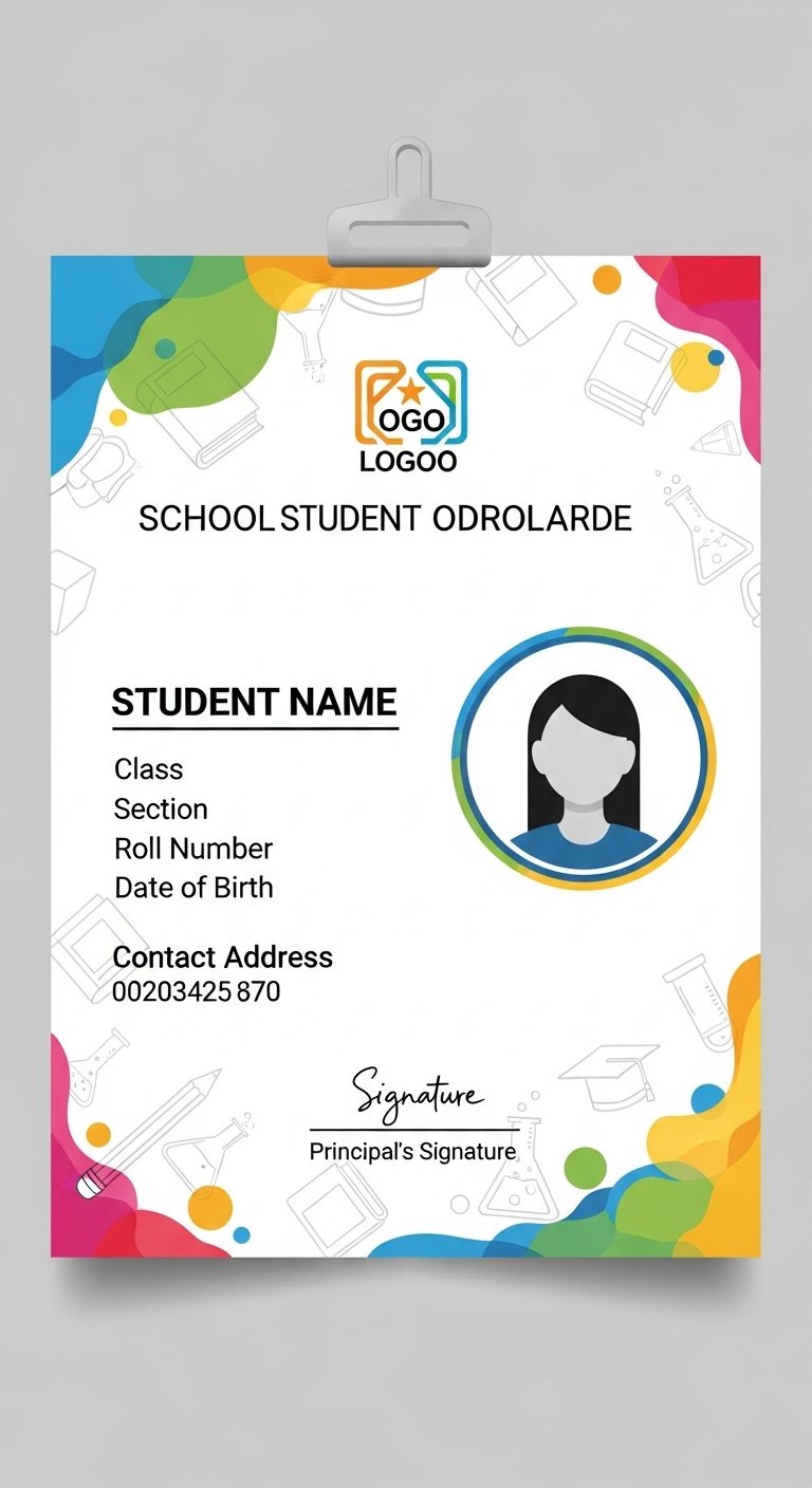 Free ID Card Template PSD – Editable Employee & Student ID Designs (43)