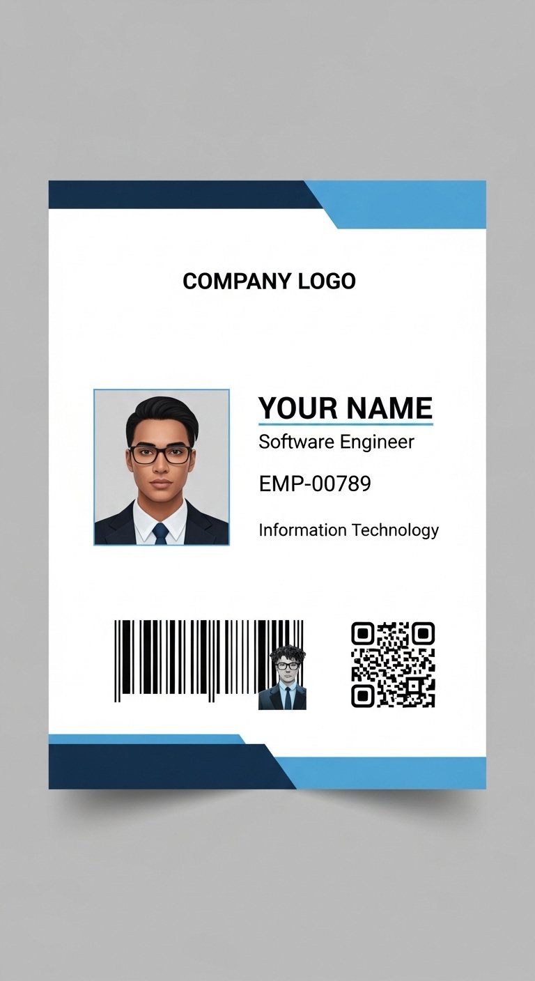 Free ID Card Template PSD – Editable Employee & Student ID Designs (49)