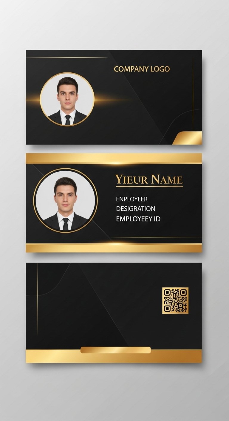 Free ID Card Template PSD – Editable Employee & Student ID Designs (6)
