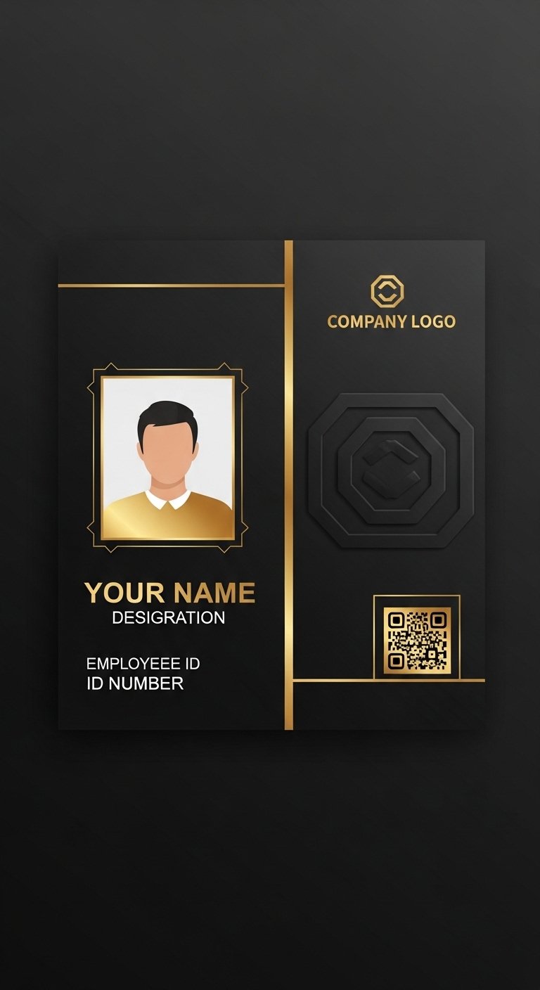 Free ID Card Template PSD – Editable Employee & Student ID Designs (7)